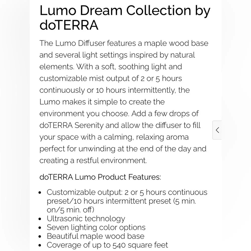 Lumo Diffuser - Doterra